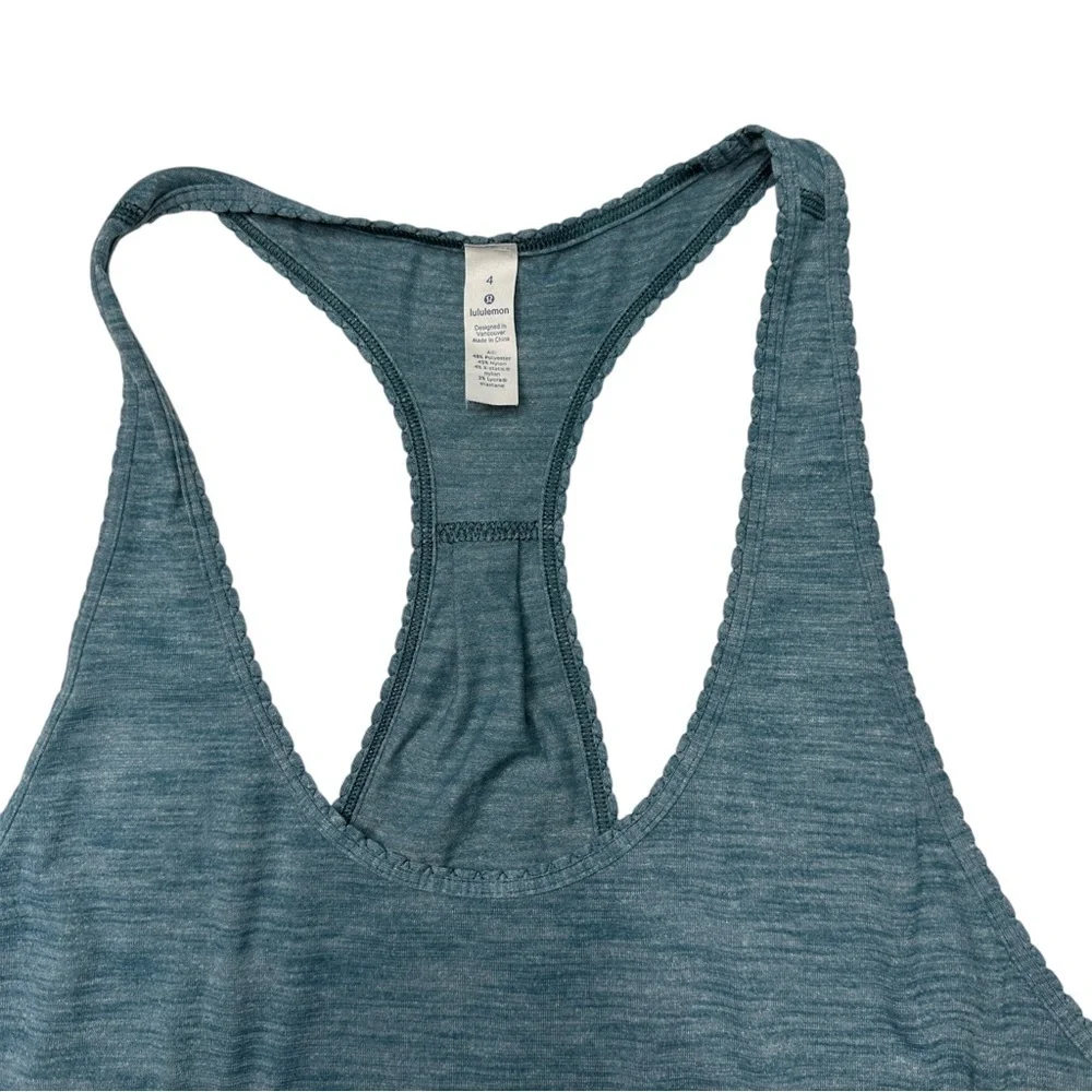 lululemon athletica Teal Racerback Tank Top